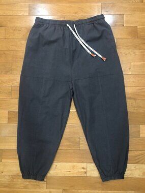 Kidōriman Charcoal Gray Harem Jogger Pants Men XXL Cotton Japanese Streetwear